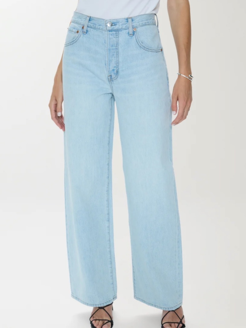 Pistola Tate High Rise Bowed Wide Leg Jean - Postcards